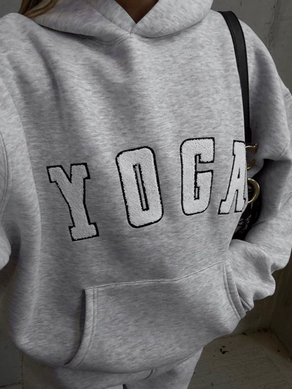 Zara Hoodie Oversized Casual Letter Street Style